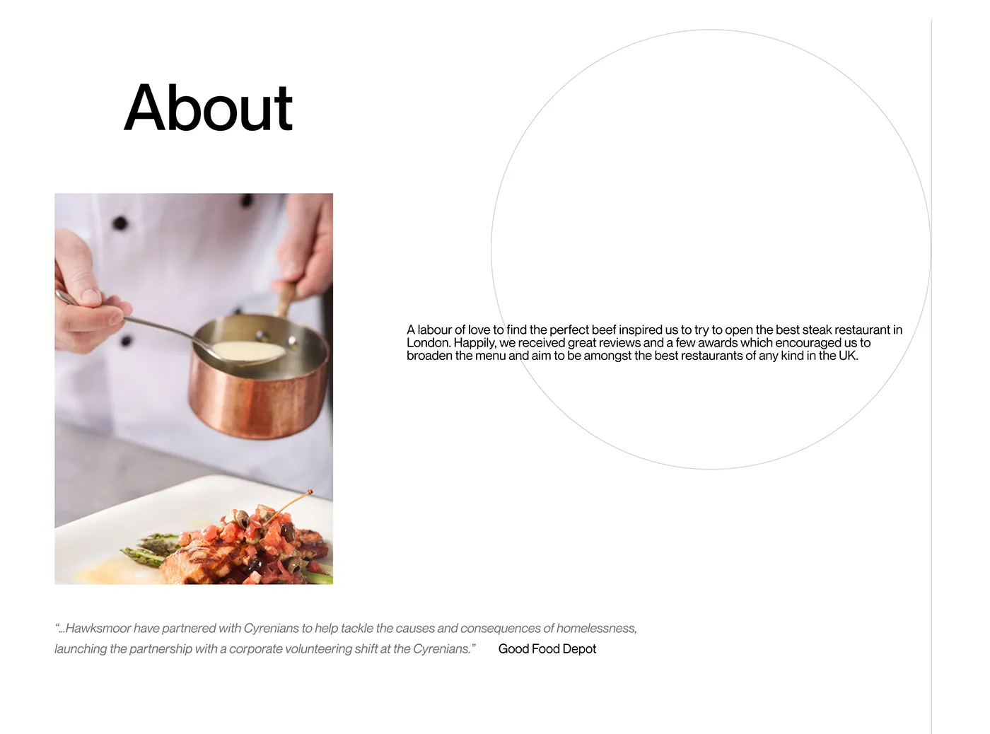 Brand foundations: Neue Montreal, black and white, and food photography as the hero.