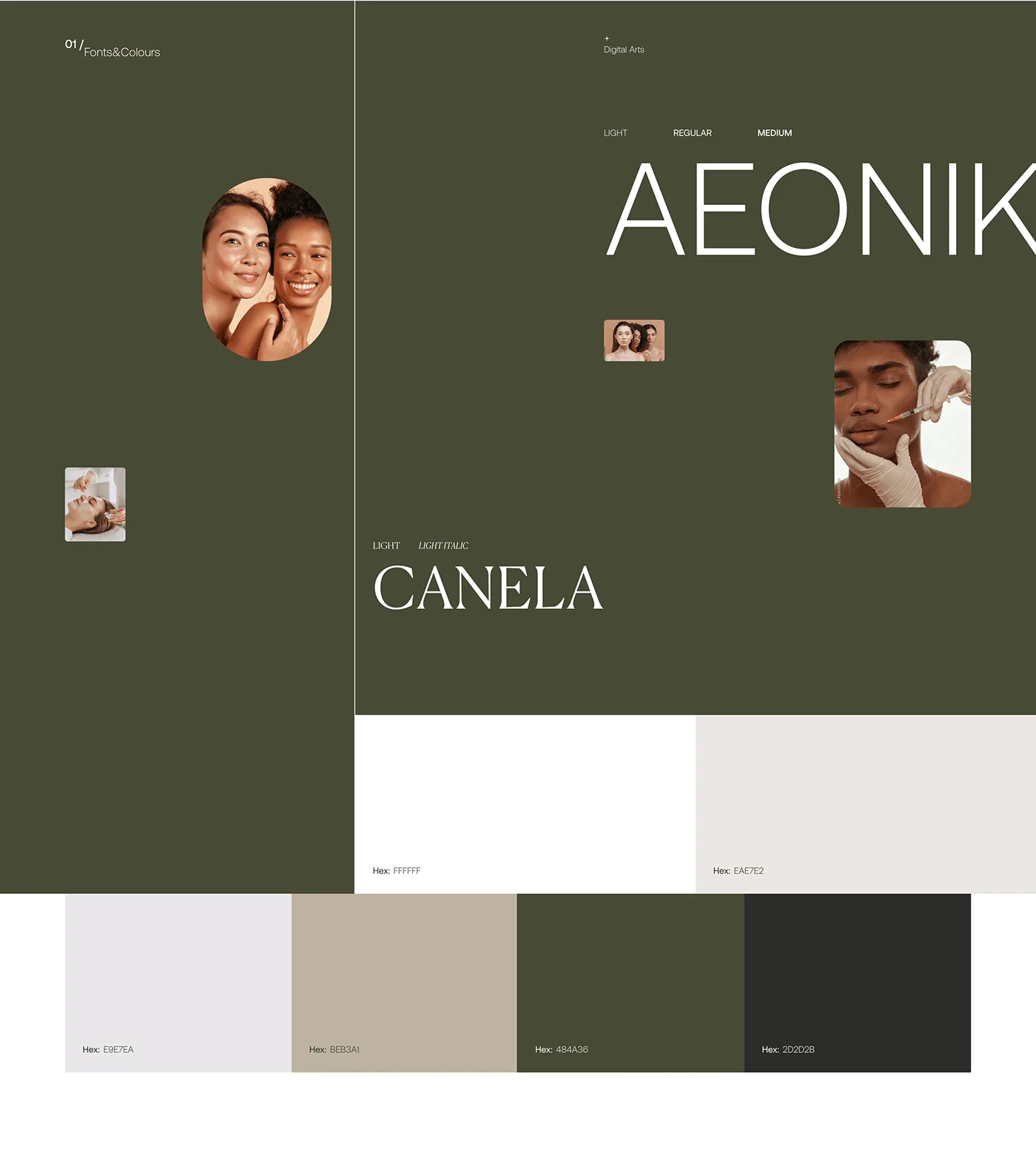 Aeonik meets Canela — modern and feminine.